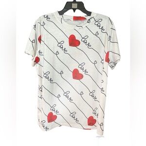 - Love‎ Cream  Top women’s Short Sleeve Sz XXL